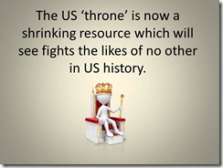 The US &lsquo;throne&rsquo; is now a