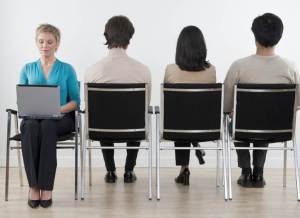 Chairs and people seated