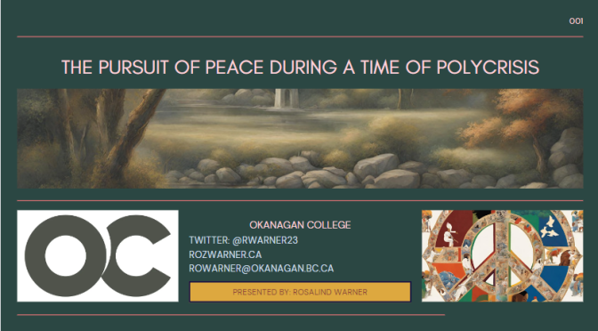The Pursuit of Peace during a Time of Polycrisis